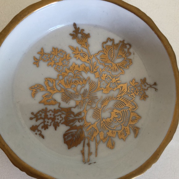 Set of 3 Vintage Porcelain Dishes from "Porcelaine de France" | Hand-painted - Picture 3 of 8
